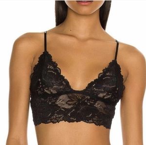 NWT Free People 2-Pack Everyday Lace Longline Bra in Black